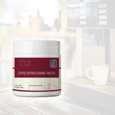 エコロジカルクリーニング錠剤でコーヒーの汚れを除去する 50%~80%活性成分含有量